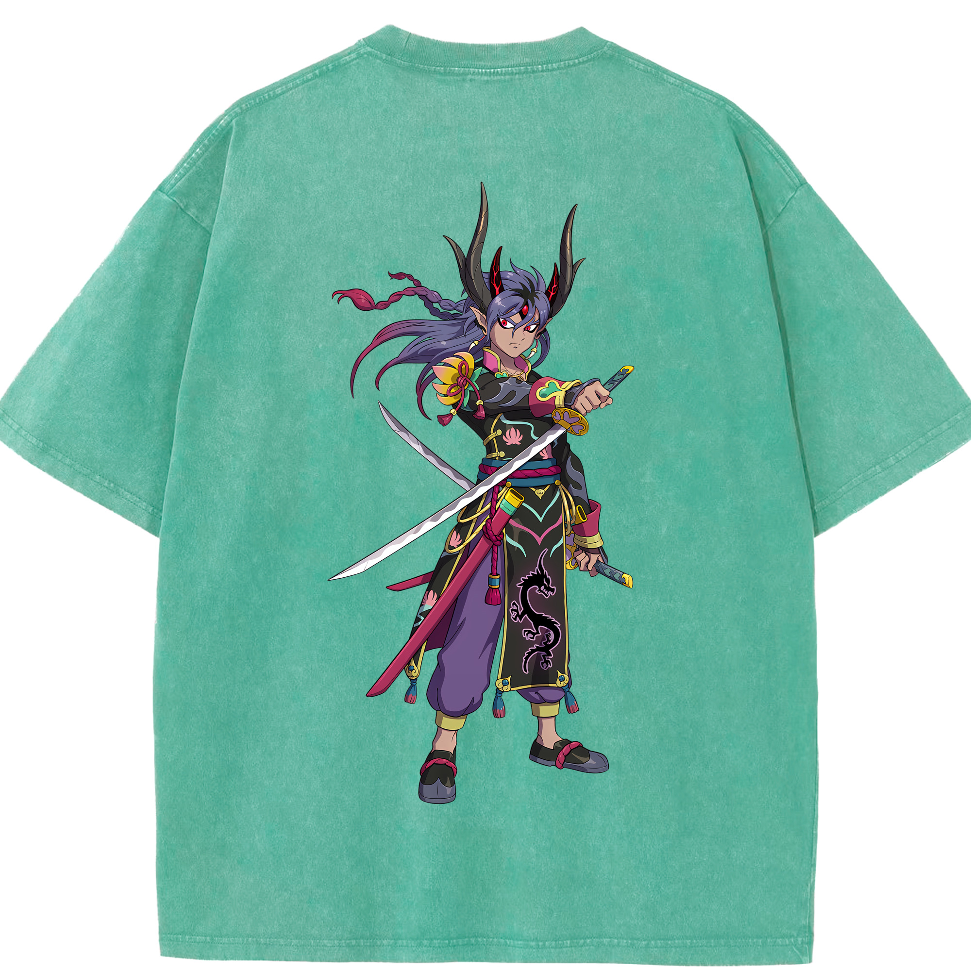 （画像用） 妖怪ウォッチ Yo-kai Watch 綿100% ヴィンテージ風 半袖Tシャツ（背面プリント）
